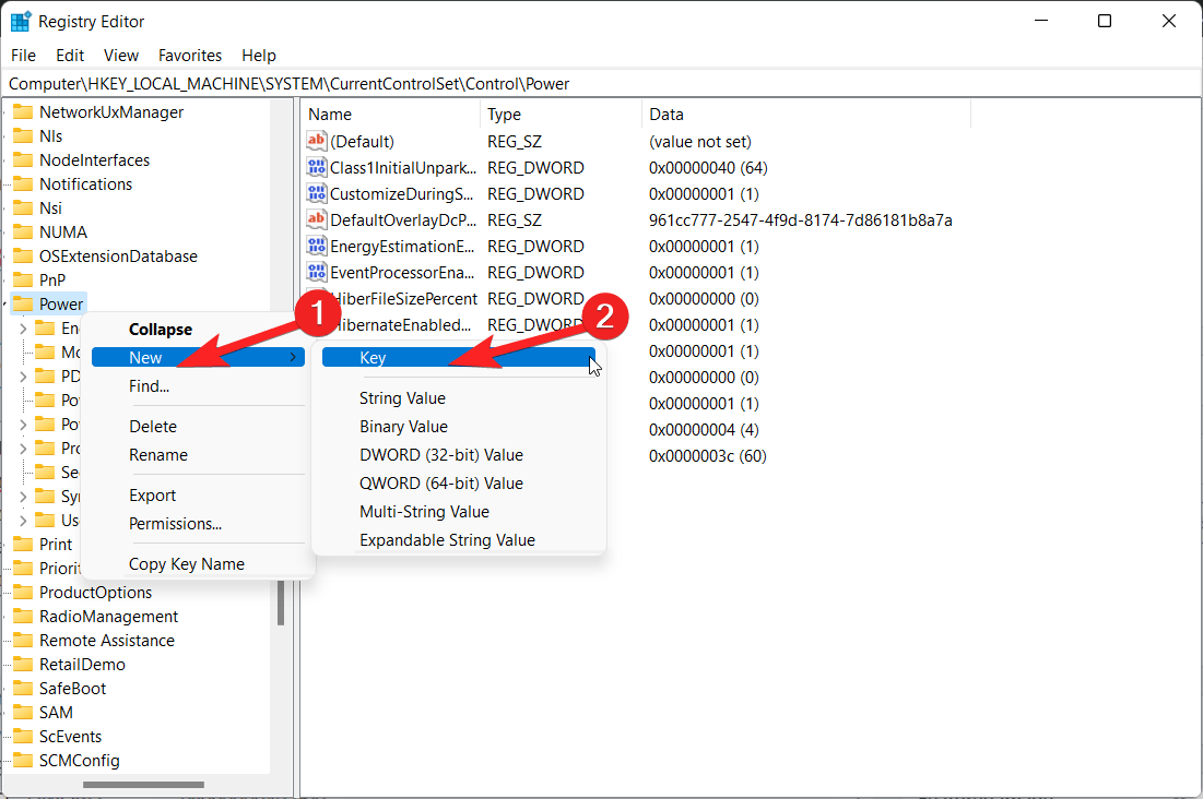 Create-new-key-in-Power-folder