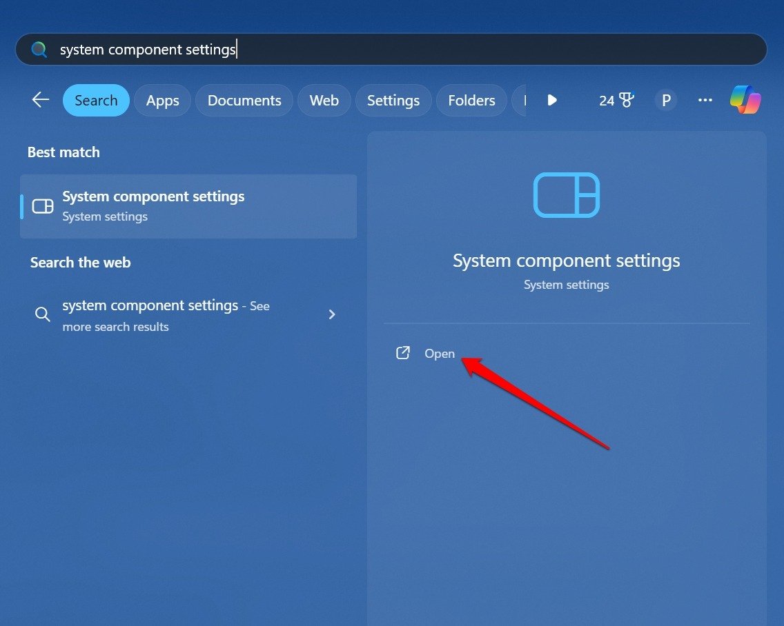 launch-the-Windows-system-component-settings
